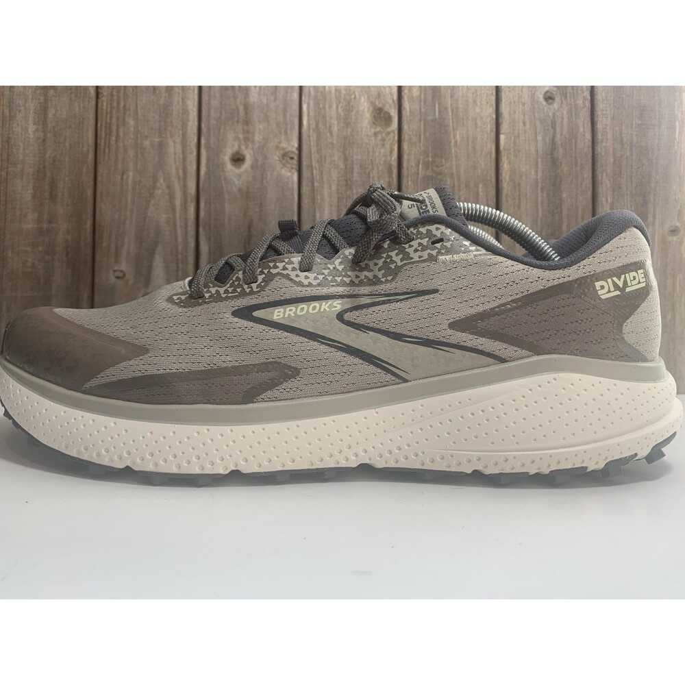 Brooks Divide 5 Trail Running Shoes Mens Size 12 London Fog/ Falcon - Picture 4 of 9